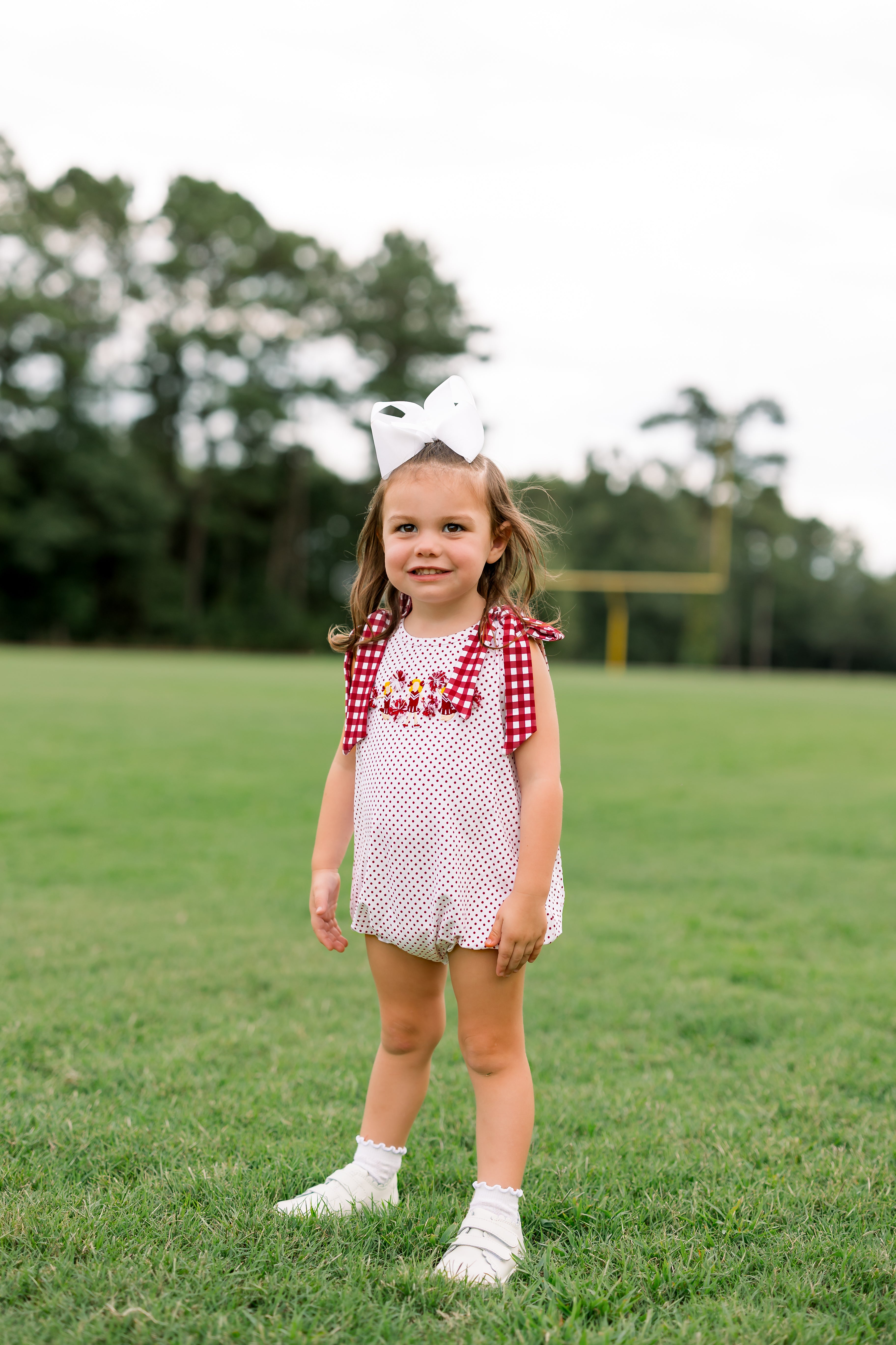 Girls Embroidered Cheerleaders Bubble