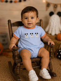 PRE ORDER Boys French Knot Not So Spooky Mouse Ghost Bubble | ETA to LBS: SEPTEMBER