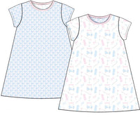 PRE ORDER Girls Golf & Floral Reversable Play Dress ETA: MAY