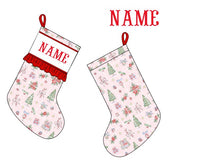 PRE ORDER Girls Antique Christmas Smocked Stocking | ETA to LBS: October