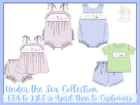 PRE ORDER Girls Under the Sea Smocked Bubble | ETA to LBS: APRIL