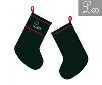 PRE ORDER Boys Green Velvet Embroidered Stocking | ETA to LBS: OCTOBER