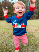 Boys Christmas Toys Knit Two Shirt Joggers Set