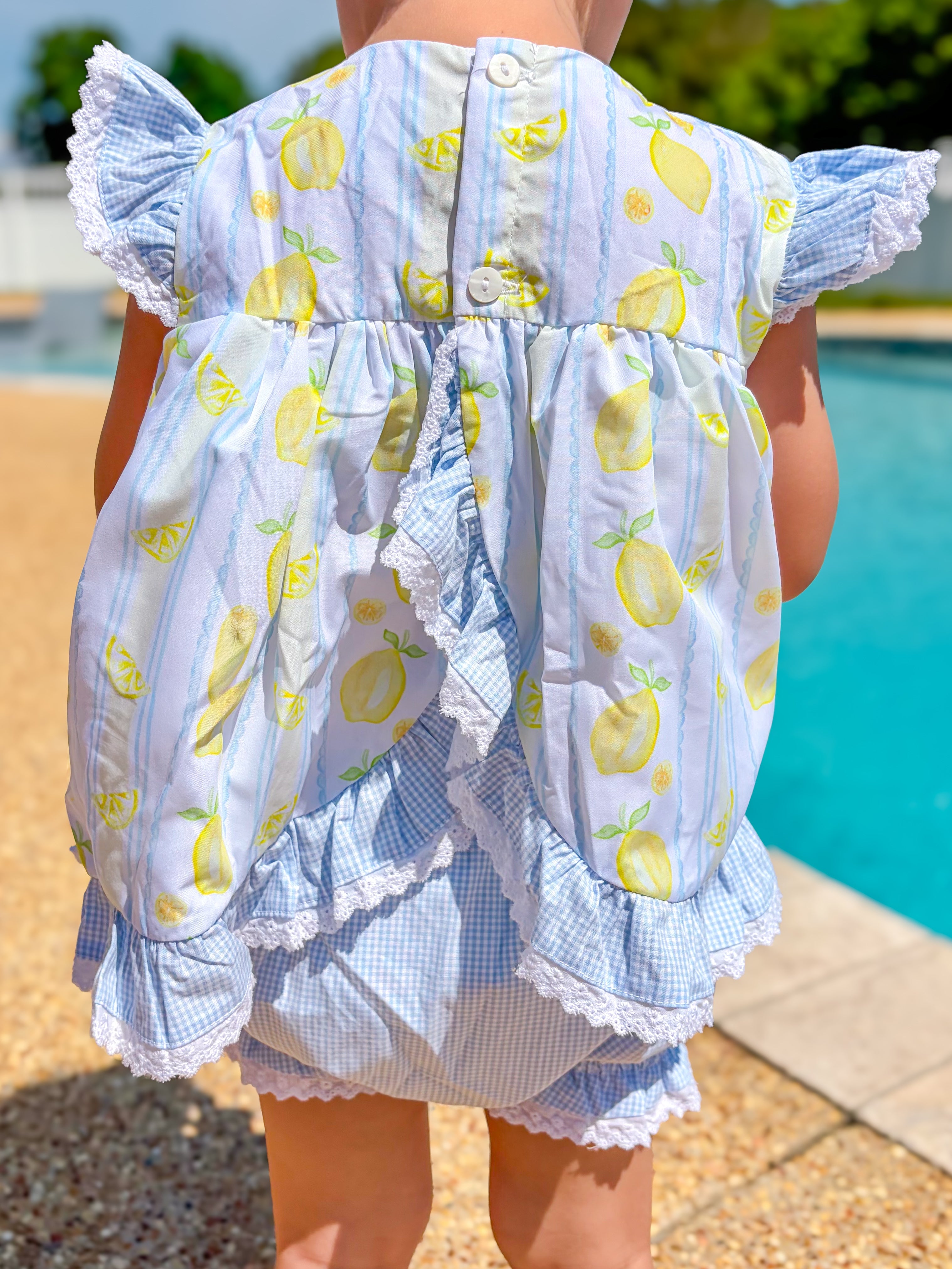 Girls Lemon Drop Bloomer Set