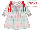 PRE ORDER Girls Smocked Wrapped with a Bow Bloomer Set & Dress | ETA to LBS: OCTOBER