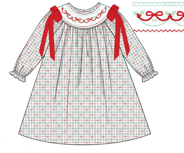 PRE ORDER Girls Smocked Wrapped with a Bow Bloomer Set & Dress | ETA to LBS: OCTOBER