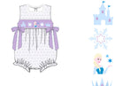 Girls Smocked Ice Queen Bubble