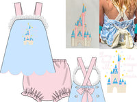 Girls Hand Embroidered All the Magic We Made Bloomer Set