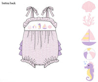 PRE ORDER Girls Under the Sea Smocked Bubble | ETA to LBS: APRIL