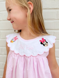 Girls French Knot Mouse and Duck “Gal Pals” Bloomer Set & Dress