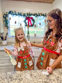 Girls Christmas Cookies Apron