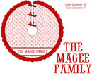 PRE ORDER Watercolor Quilted Santa Tree Skirt | ETA to LBS: October