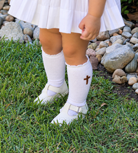 PRE ORDER Girls Lead Me to the Cross Knee High Socks | ETA to LBS: FEBRUARY