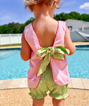Girls French Knot One in a Melon Bubble Shorts Set