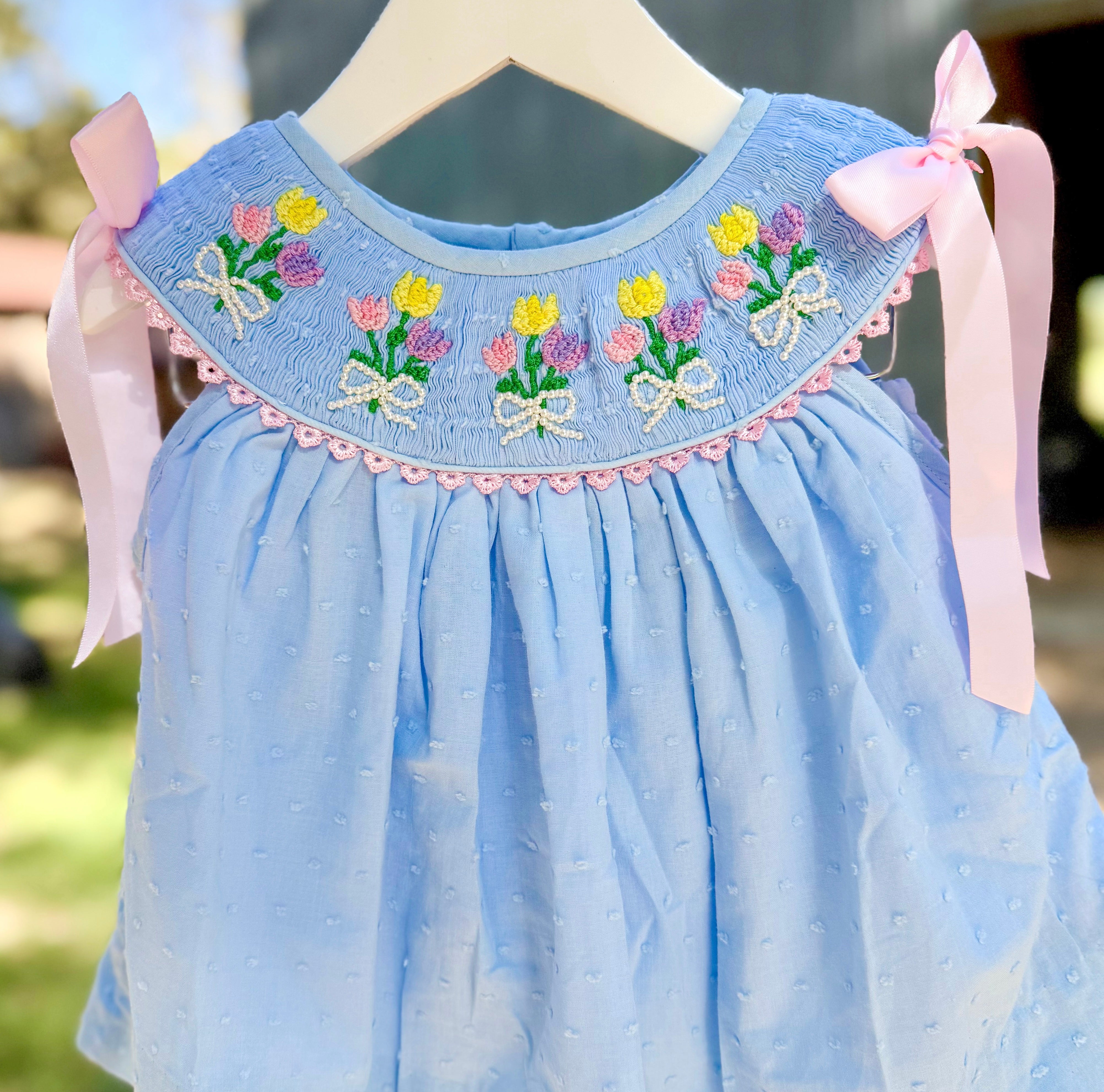 PRE ORDER Girls Pearl Petal Smock Bubble | ETA to LBS: March