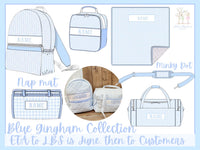 PRE ORDER Blue Gingham Luggage Collection | ETA to LBS: DECEMBER