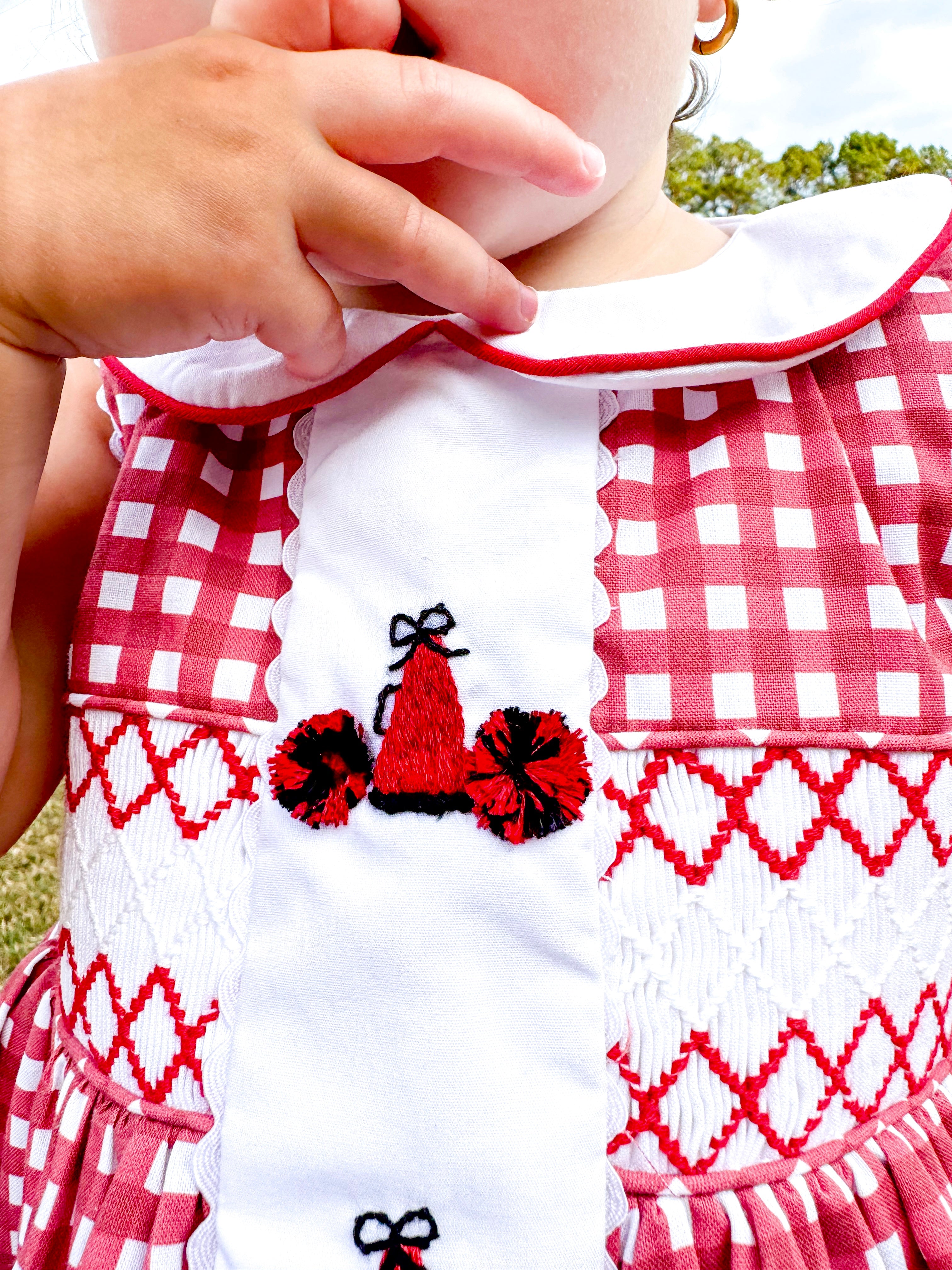 Maroon & Black Cheer Megaphone Bloomer Set