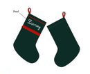 PRE ORDER Girls Green Velvet/Pearl Name Embroidered Stocking | ETA to LBS: OCTOBER