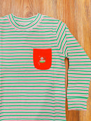Squiggles by Charlie Flying Santa Pocket Tee RTS