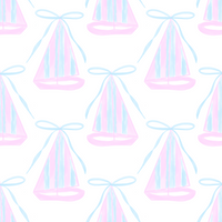 PRE ORDER Girls Sailboat Print Bubble ETA: MAY