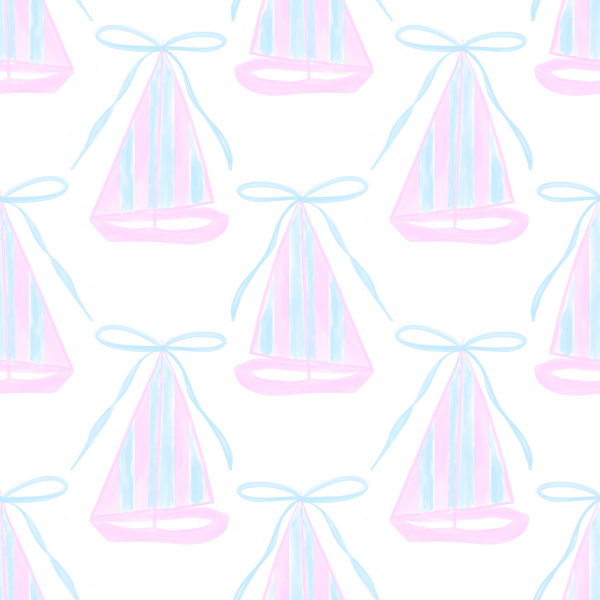 PRE ORDER Girls Sailboat Print Bubble ETA: MAY