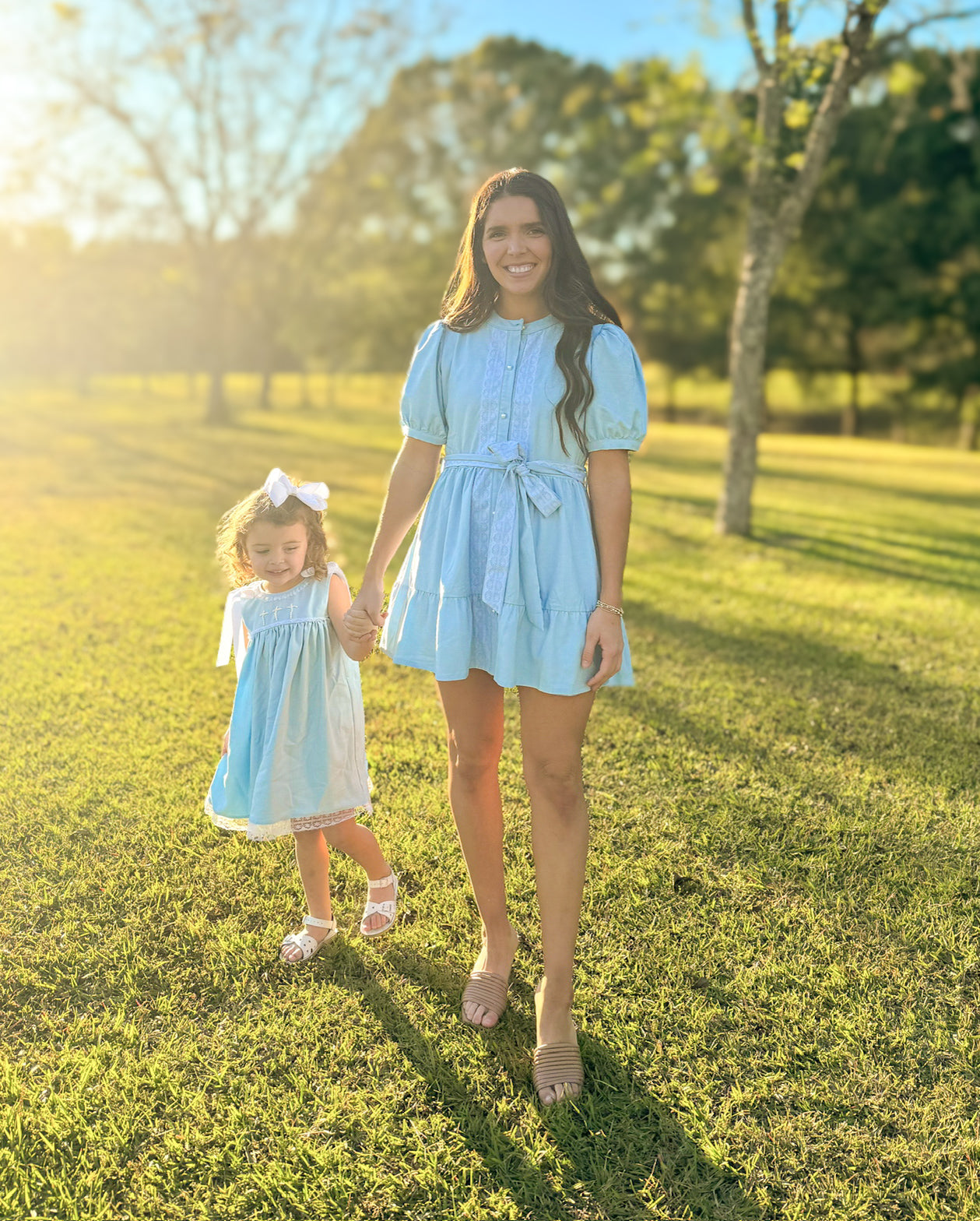 Mom Match Linen Dress | ETA to LBS: LATE FEBRUARY