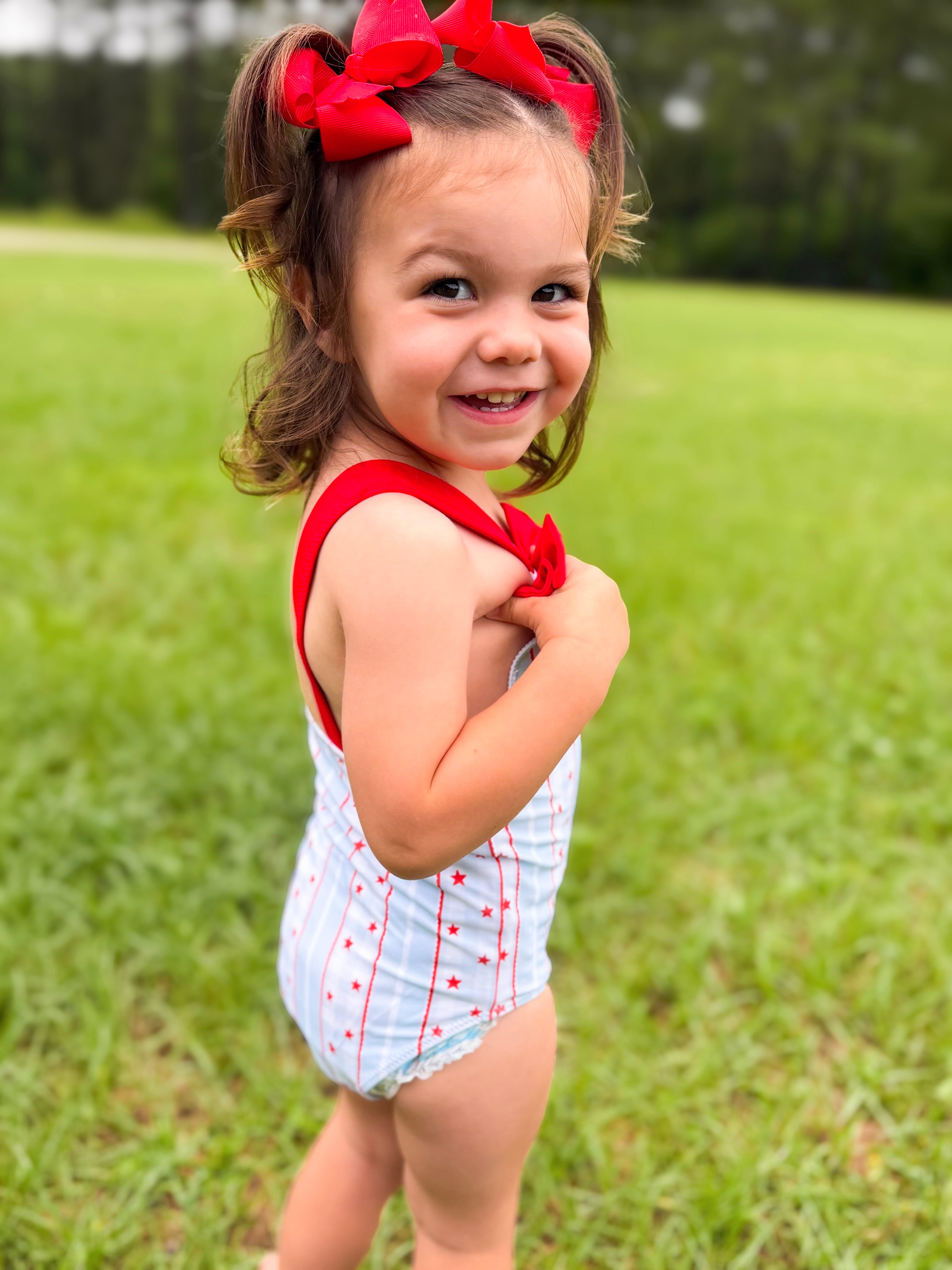 Girls Oh My Stars One-Piece Swimsuit
