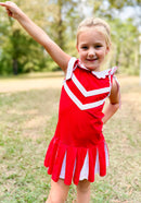 Red & White Cheer Dress