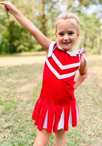 Red & White Cheer Dress