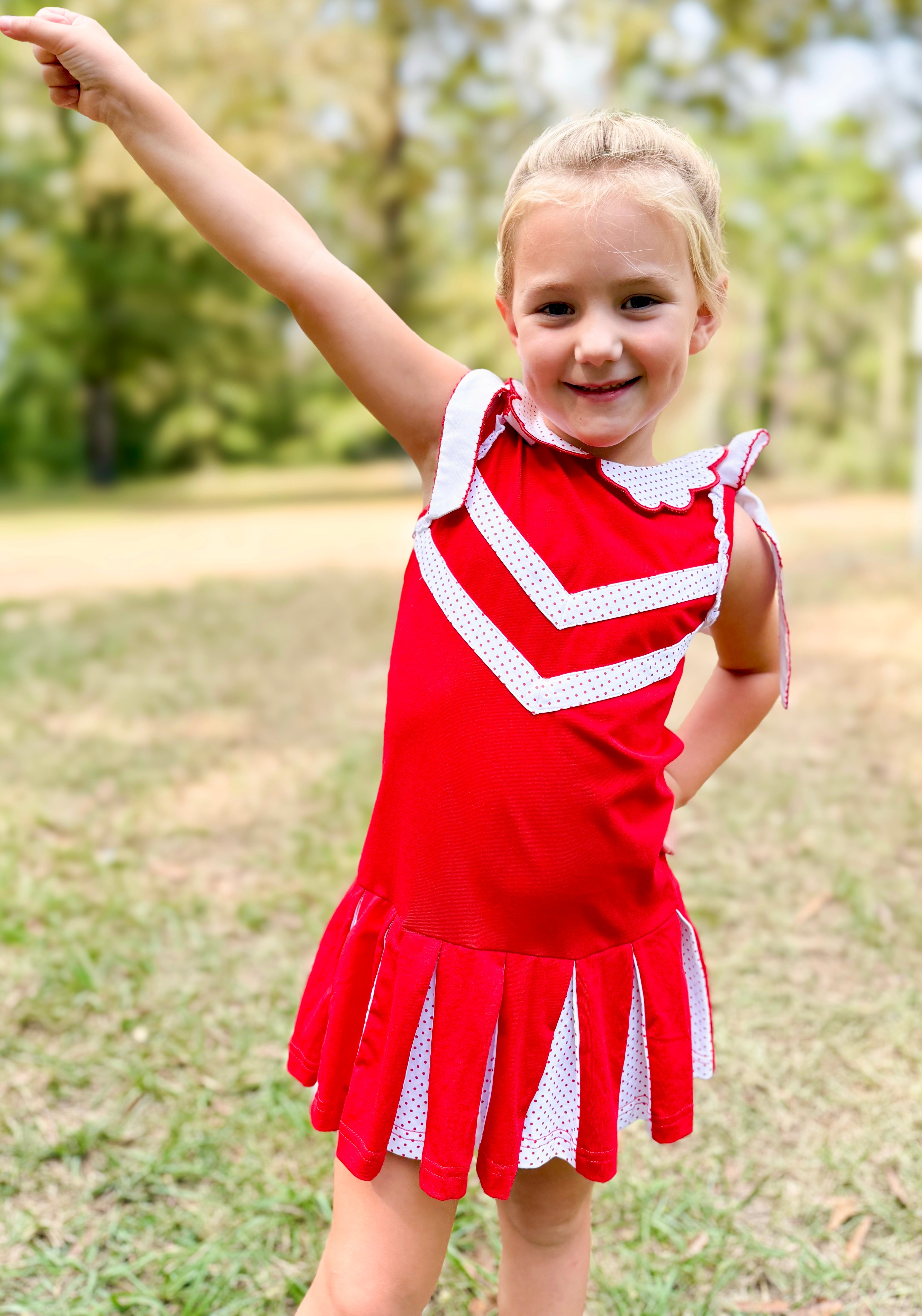 Red & White Cheer Dress