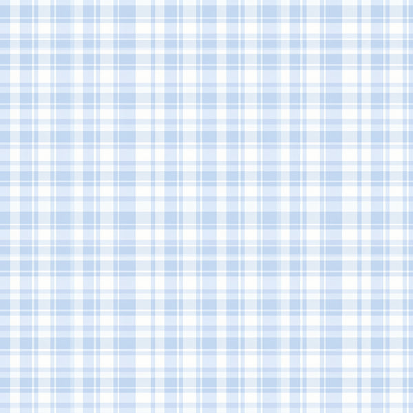 Blue Plaid Kids Sun Hat