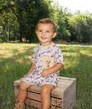 Boys French Knot Dove Day Short Set