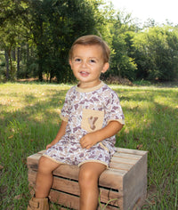 Boys French Knot Dove Day Short Set