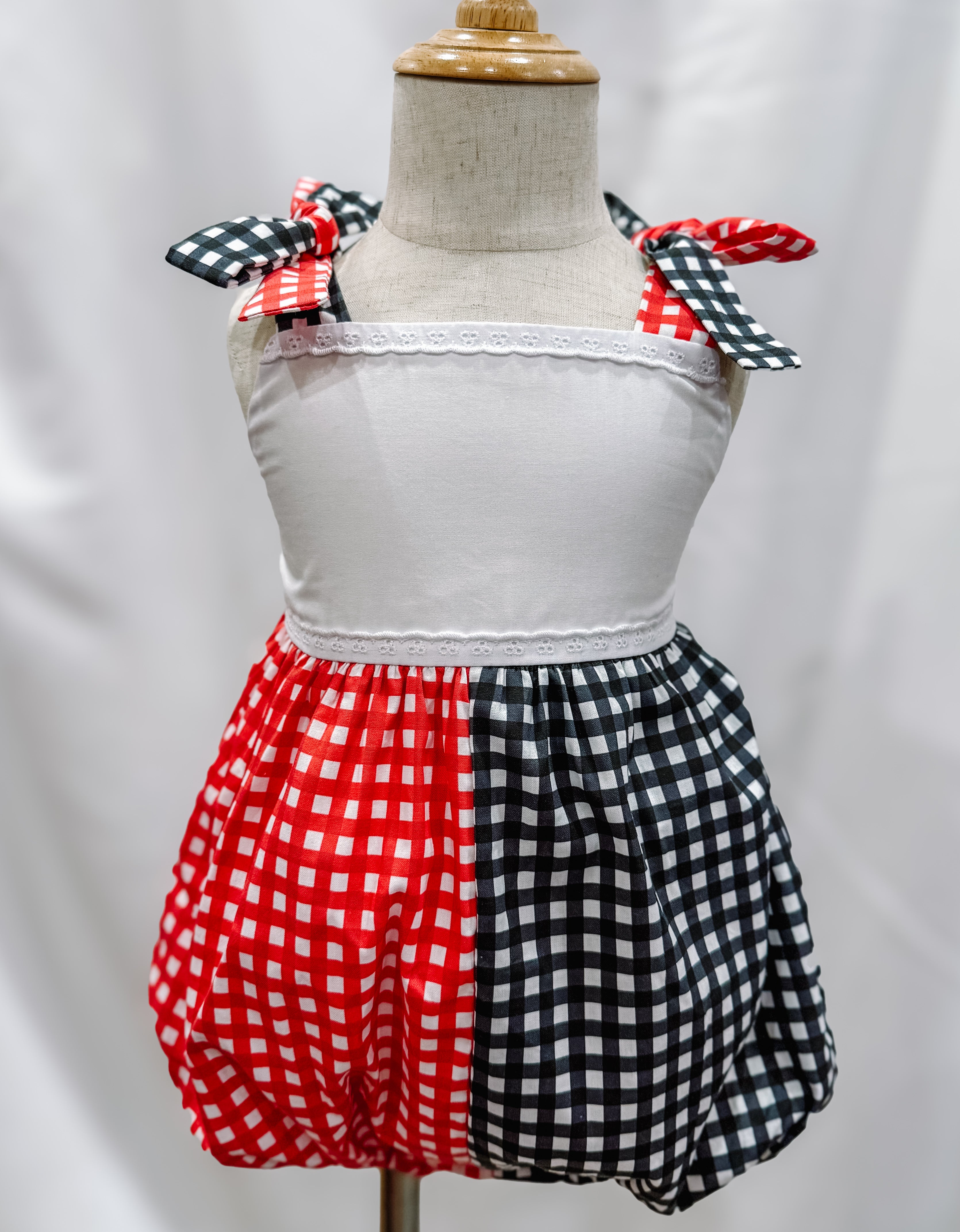 Red & Black Gingham Bubble