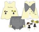 Girls French Knot Go, Fight, Win Bloomer Set