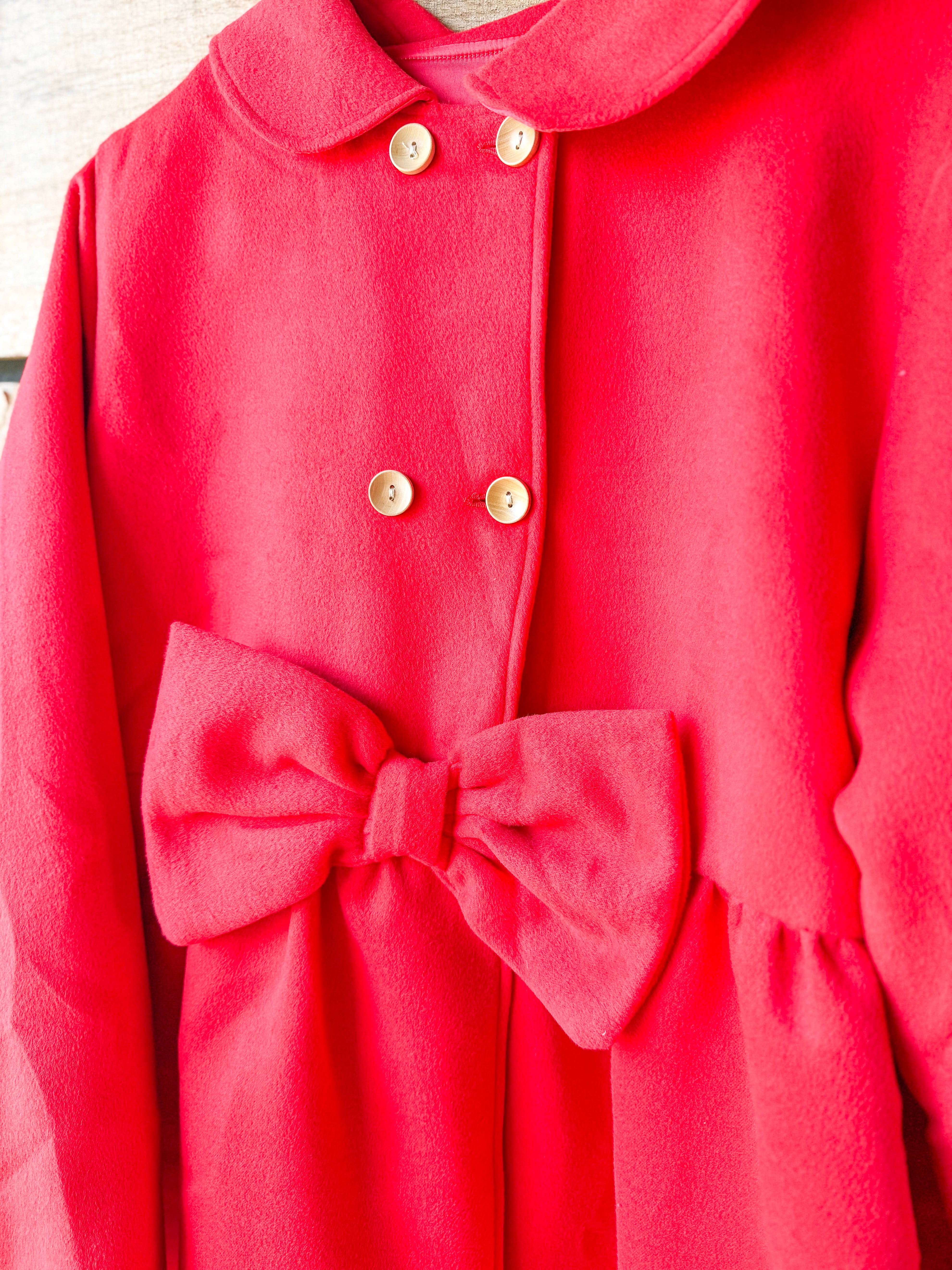 Womens Classic Red Peacoat
