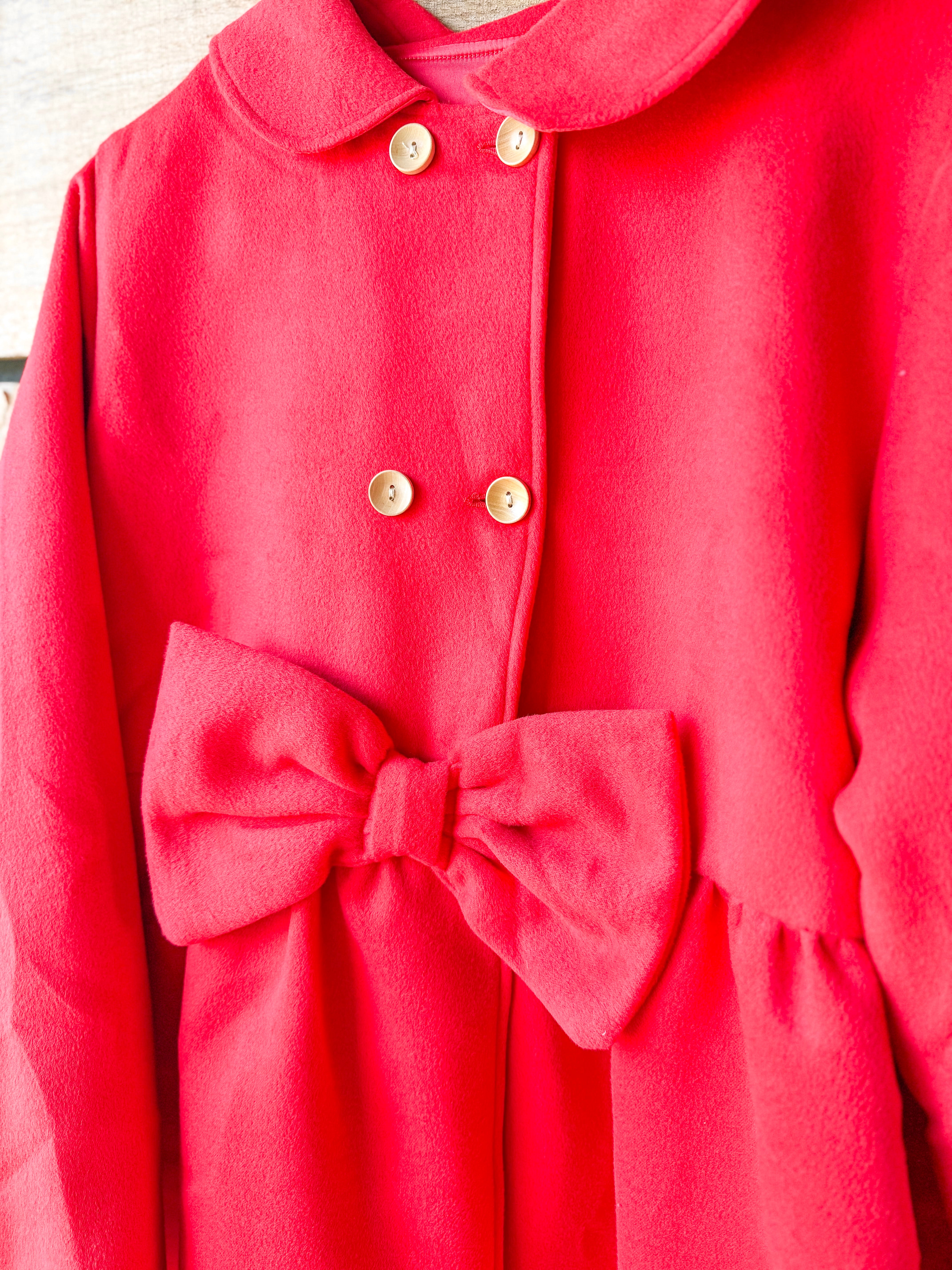 Womens Classic Red Peacoat