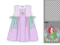 Girls Smocked Part of Your World Bloomer Set & Dress