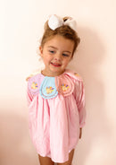 Girls Colorful Turkeys Petal Bloomer Set