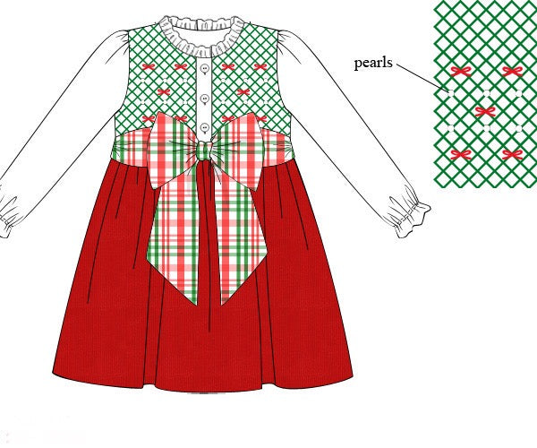 Girls Holly Jolly Heirloom Dress