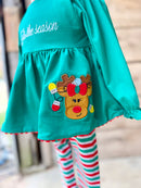 Girls Tis The Season Legging Set