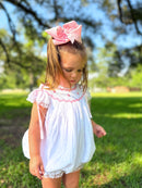 Timeless Traditions White Swiss Dot Collection PINK Bubble
