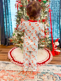 Boys Watercolor Santa Knit Lounge set