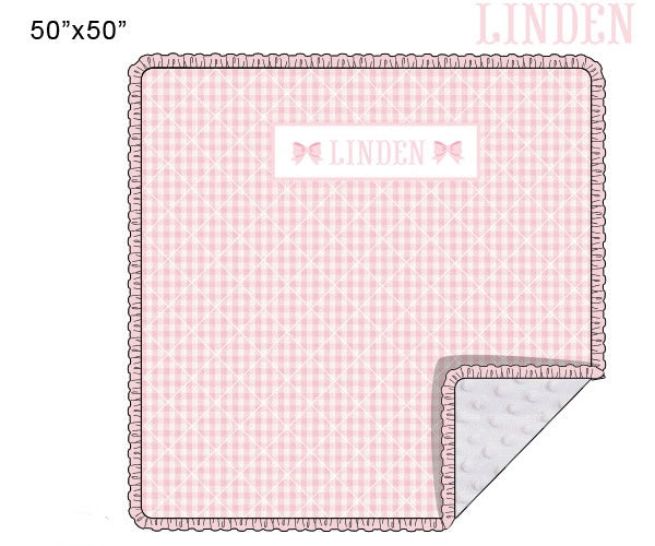 PRE ORDER Pink Gingham Luggage Collection | ETA to LBS: DECEMBER