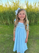 PRE ORDER Girls Swiss Dot Smocked Bloomer Set & Dress | ETA to LBS: JANUARY