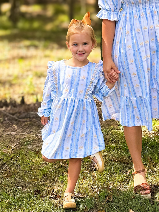 Girls Wheat Bows Bloomer Set (and dress)