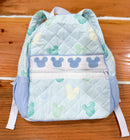 Boys Smocked Preppy Mouse Backpack