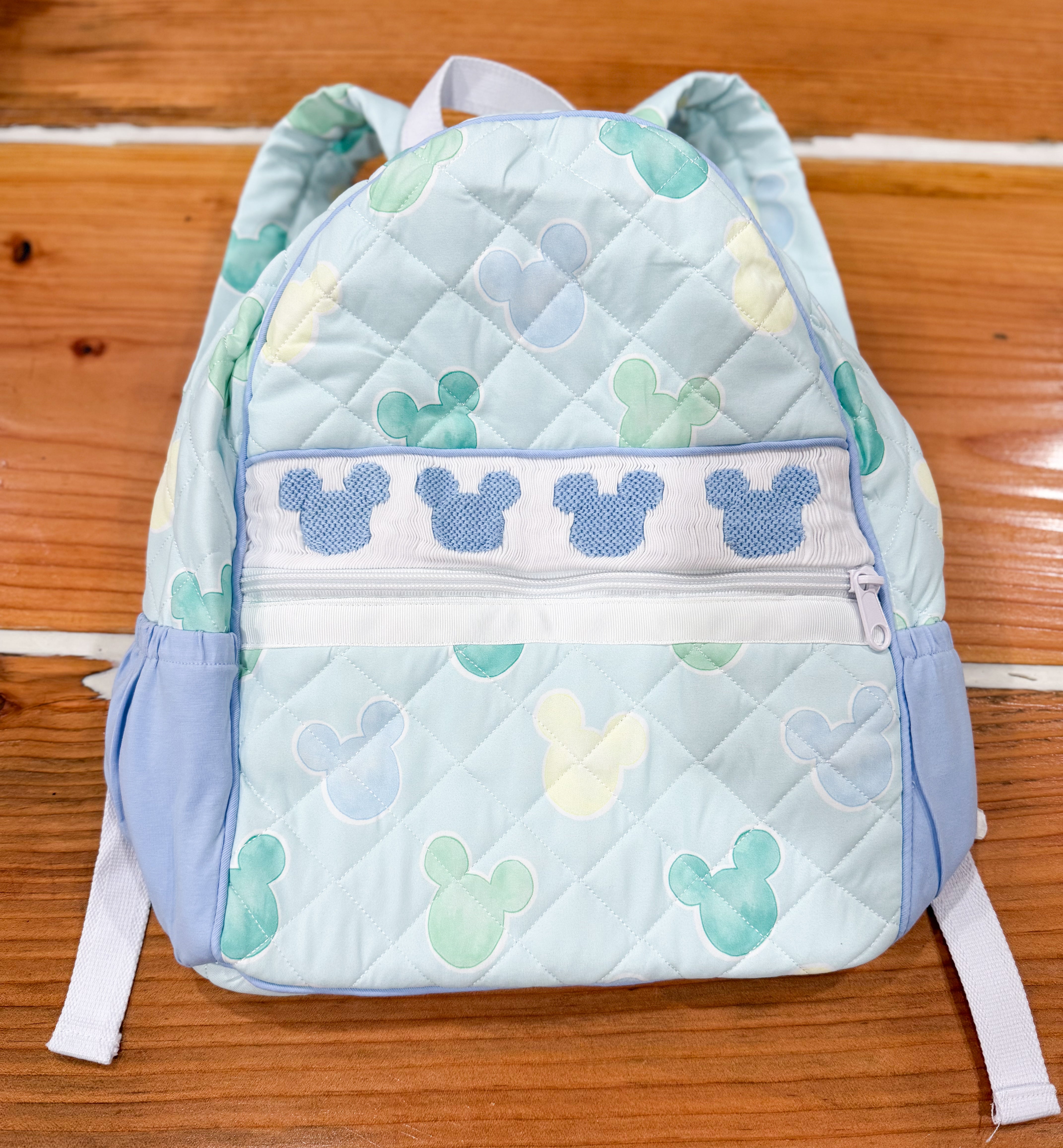 Boys Smocked Preppy Mouse Backpack