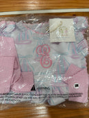 Girls Sailboat Print Bubble “E” Embroidered