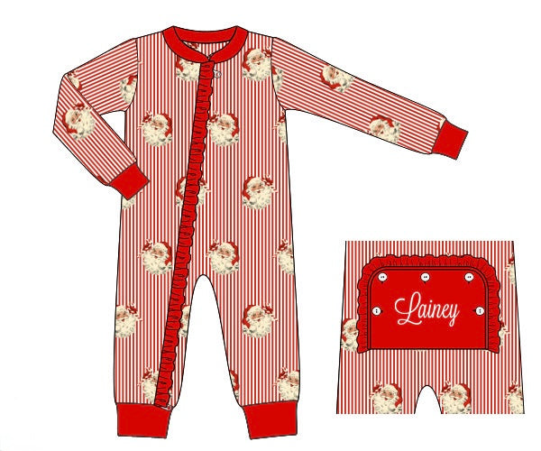 PRE ORDER Girls Vintage Santa Knit Lounge Zippy | ETA to LBS: OCTOBER